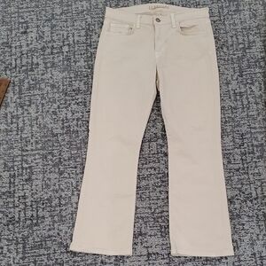 J Brand Cream Straight Leg Jeans Timeless Design